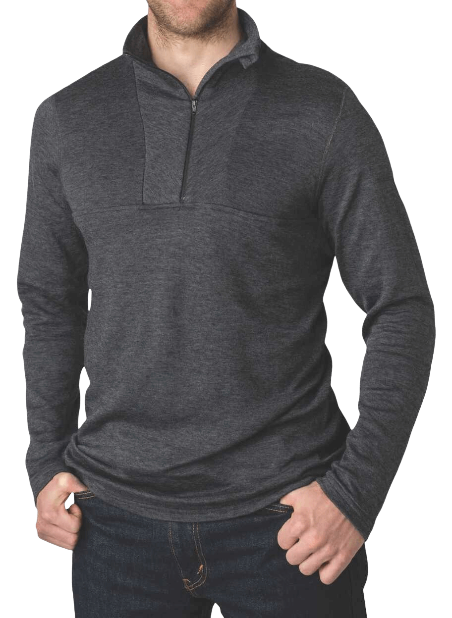 Men's Heritage Merino 2-Layer Long Sleeve Shirt - Iron Mix