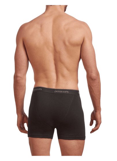 Men's Premium 100% Cotton Boxer Briefs - 2 Pack