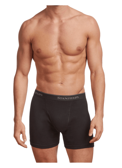 Men's Premium 100% Cotton Boxer Briefs - 2 Pack