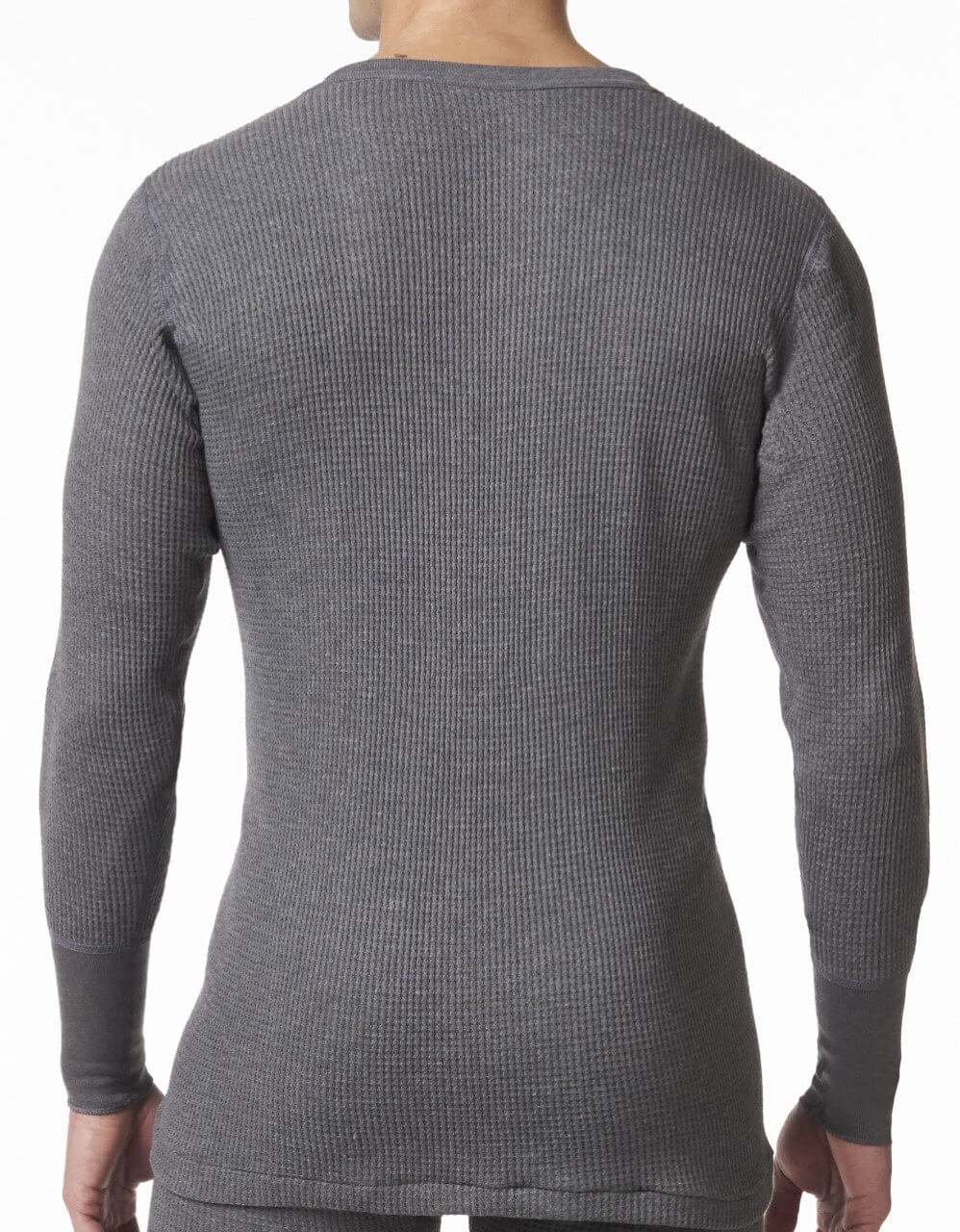Haut de couche de base en tricot gaufré pour hommes
