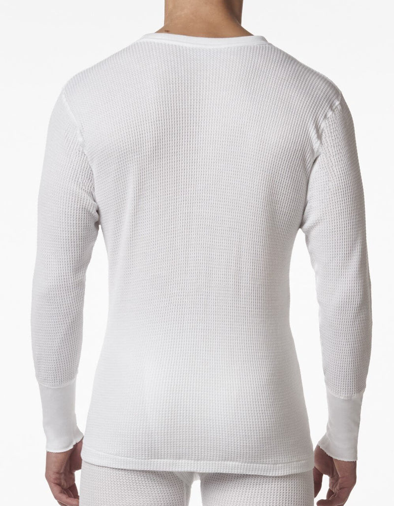 Men's Long Sleeve Shirt Base Layer Collection Waffle Knit